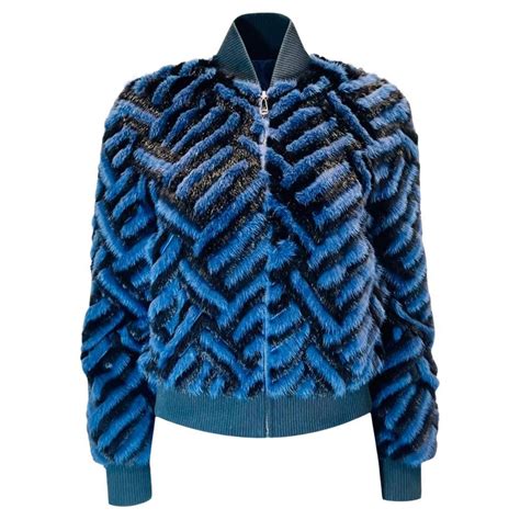 fendi jas dames bomber|fendi mink bomber jacket.